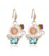SET585 - Oil butterfly crystal jewelry set